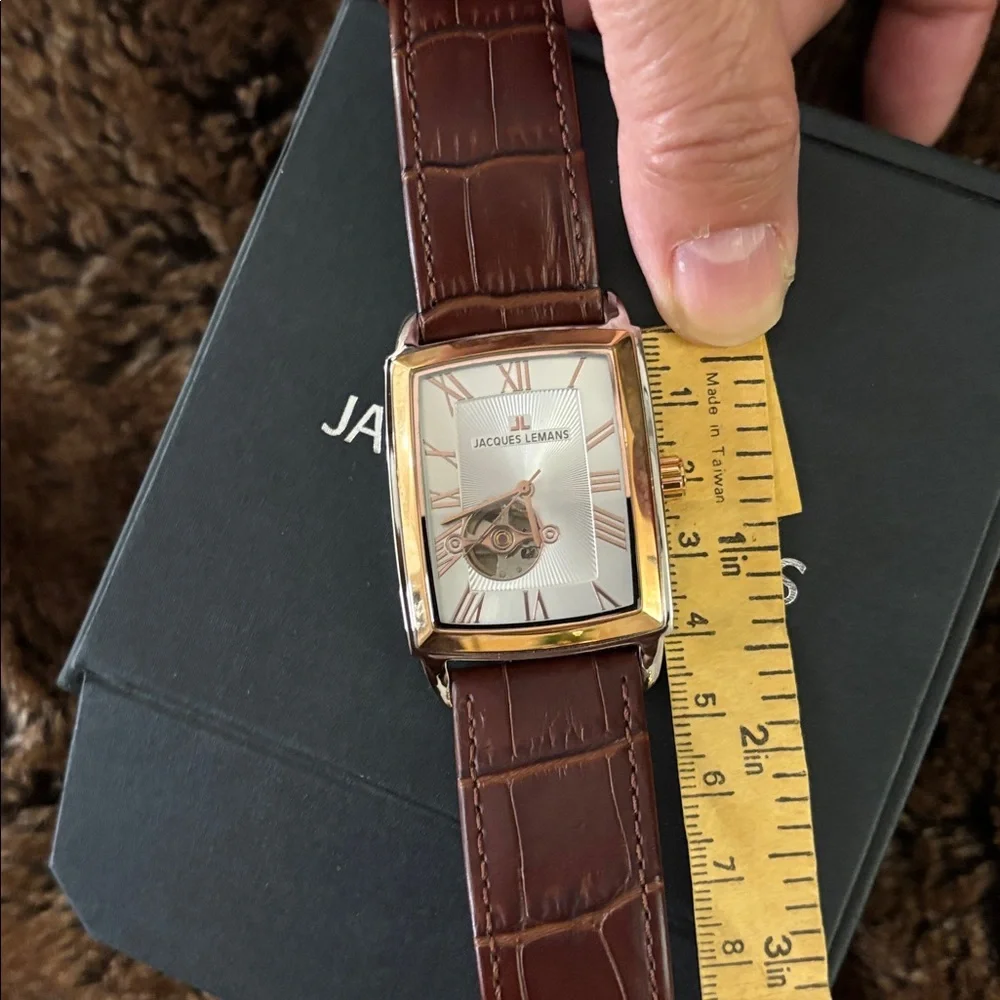 Automatic Jacques Lemans Men’s Vintage-Style Watch Austria/Swiss Movement - Picture 9 of 13